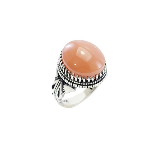 انگشتر نقره مردانه عقیق یمنی صابونی کد 3074